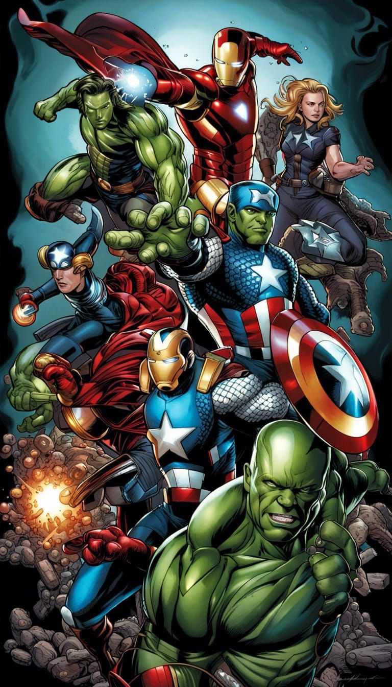 The Avengers: Comic Book Art by Brooks and Mumford