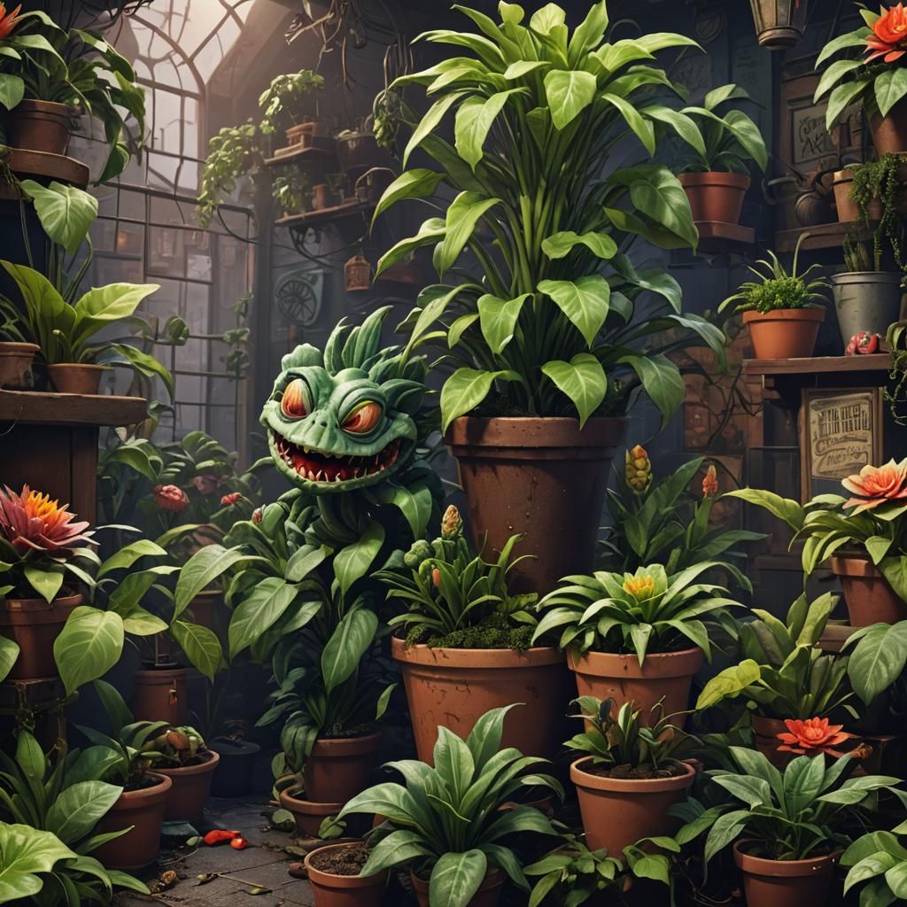 Little Shop of Horrors: Audrey Plant, Detailed Art