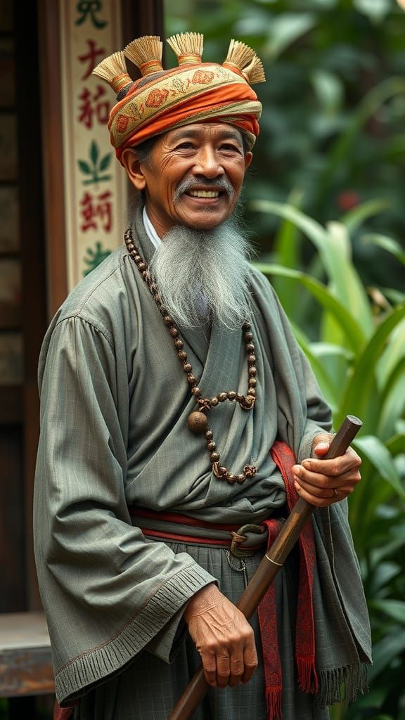 Traditional Princess of Java in Vibrant Costumes