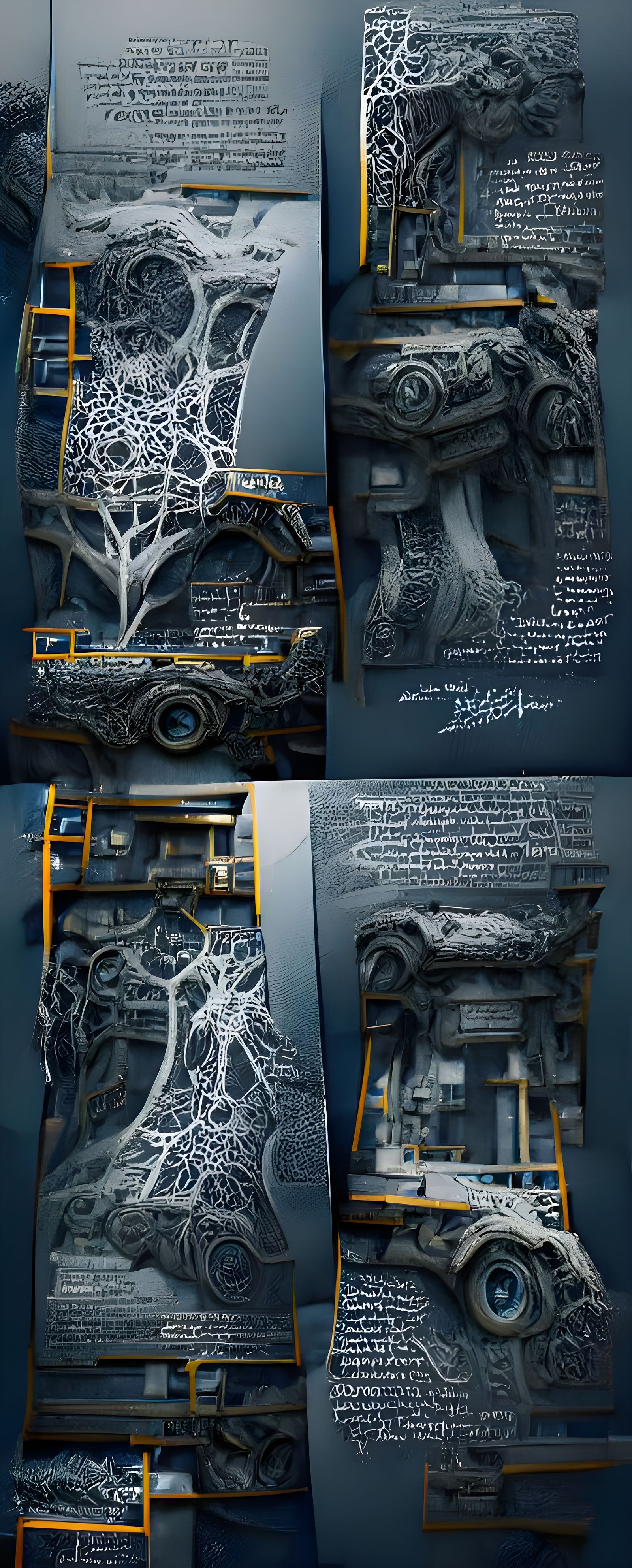 Colossal Robot Blueprint from Precursor Species