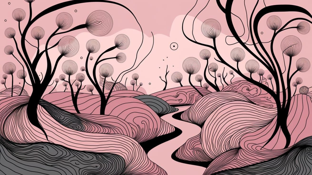 Whimsical Dreamscapes in Monochromatic Hues