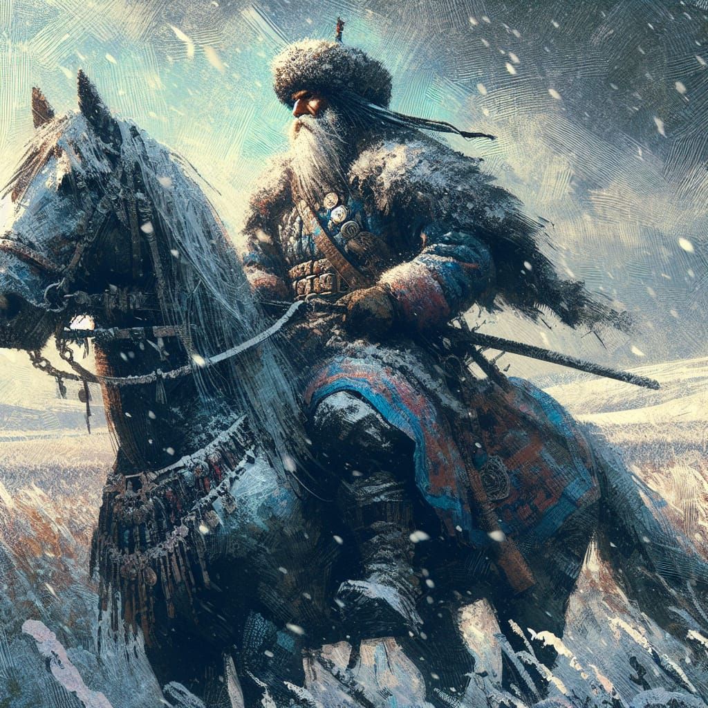 Cossack warrior of Siberia