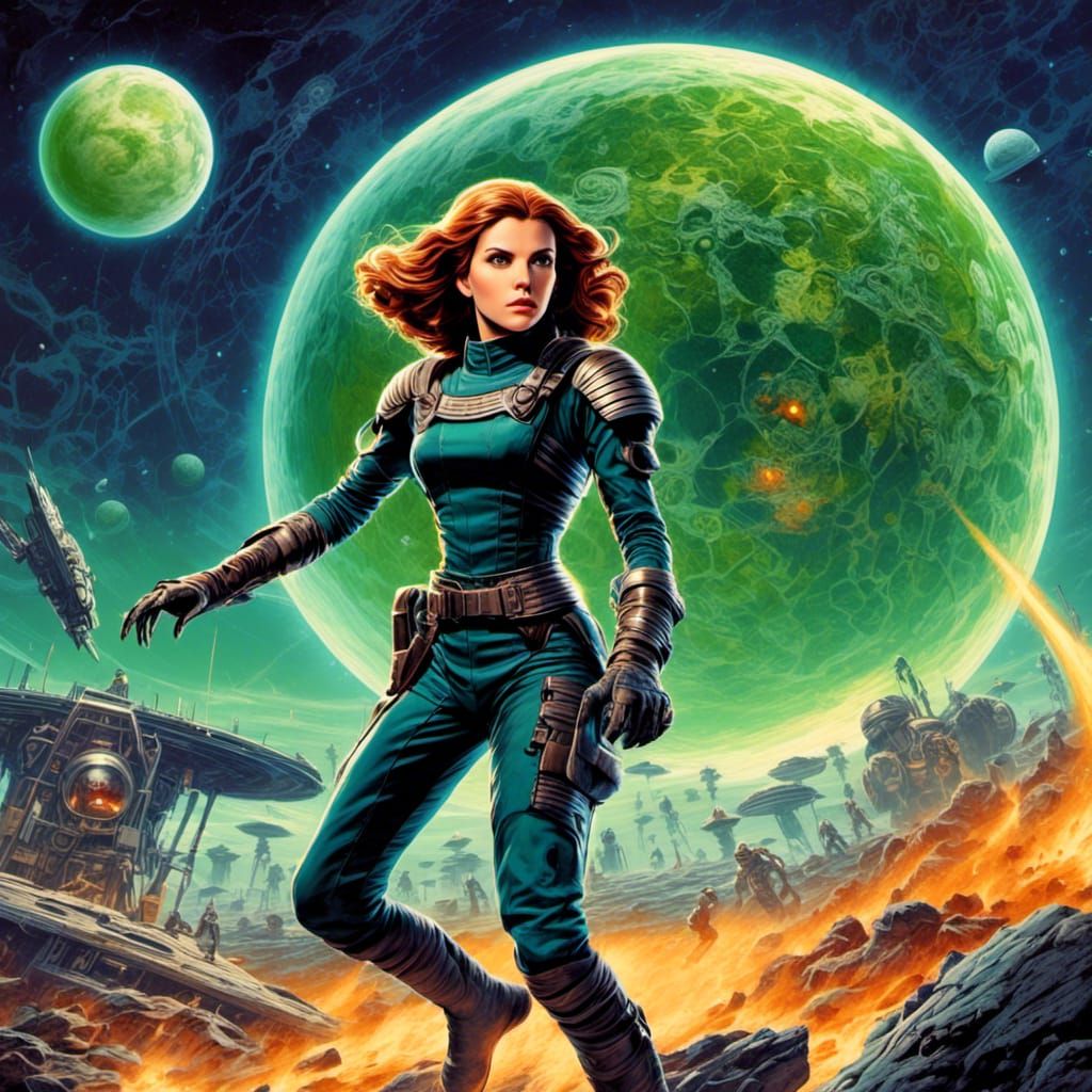 1950s Sci-Fi Movie Poster: The Space Girl