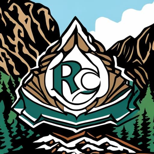RC Logo on Bagby Mountain Landscape