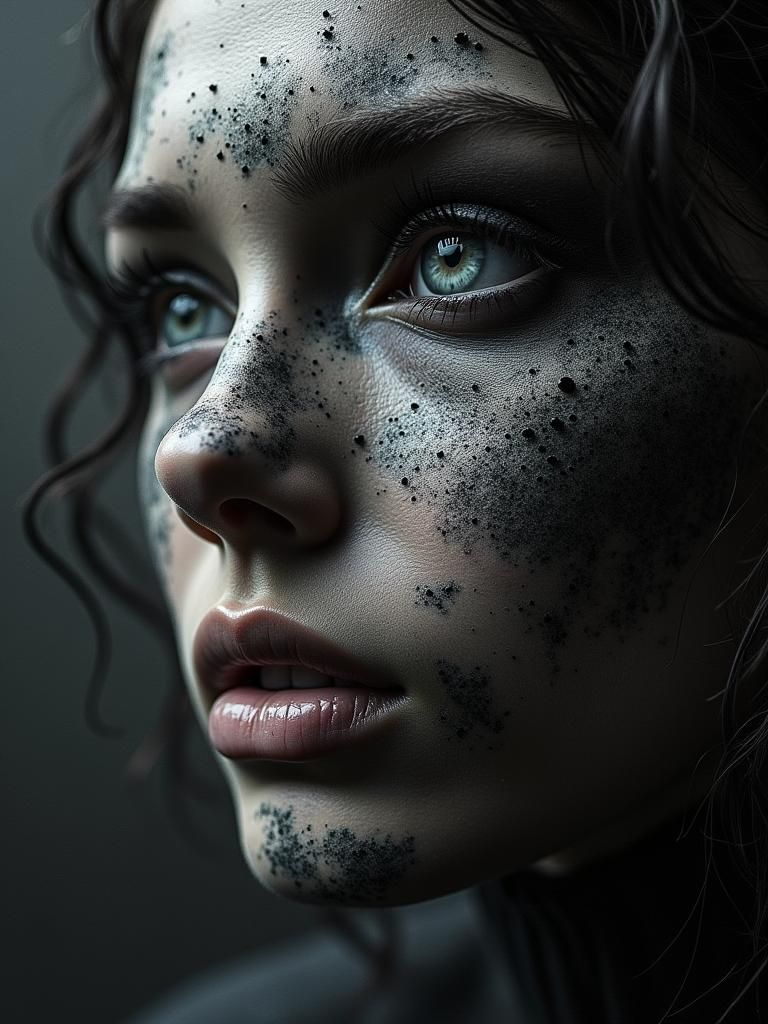 Shadowy Heart in Semisculpture Style