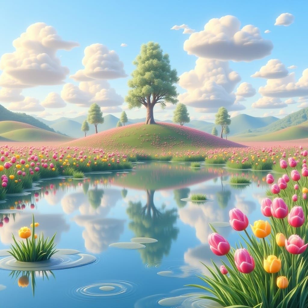 A romantic landscape