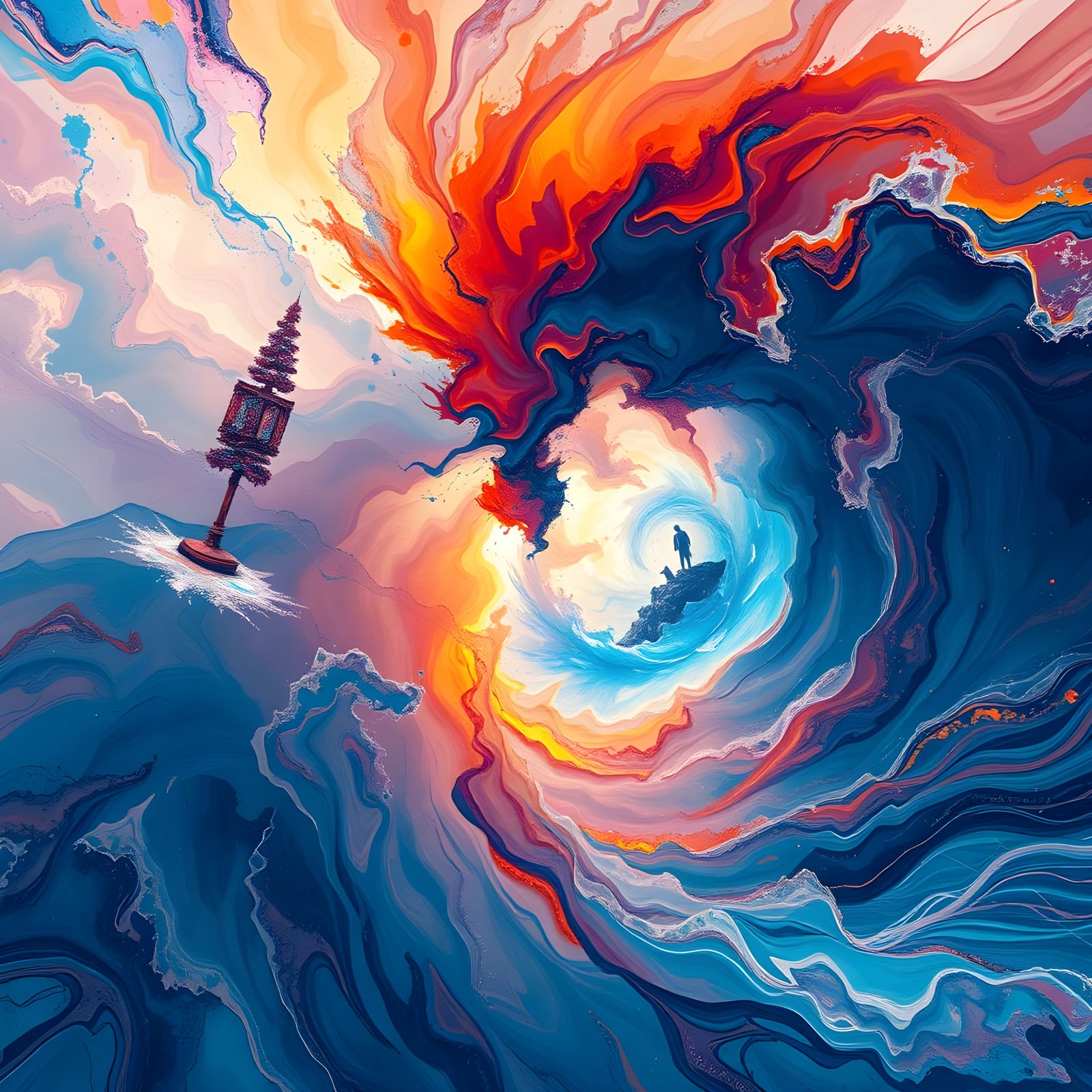 Vibrant Chaos in Infinite Color Depth