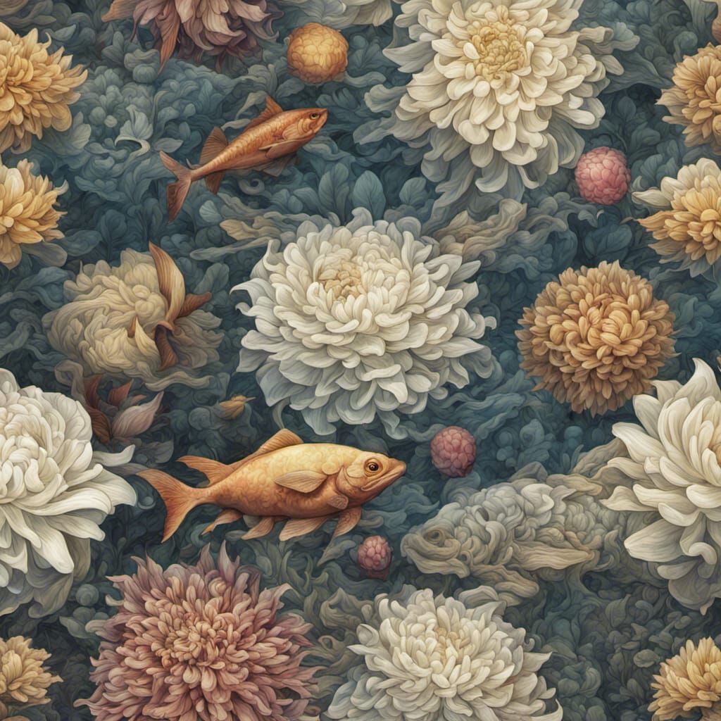 Upside Down Garden and Sea: Digital Matte Painting