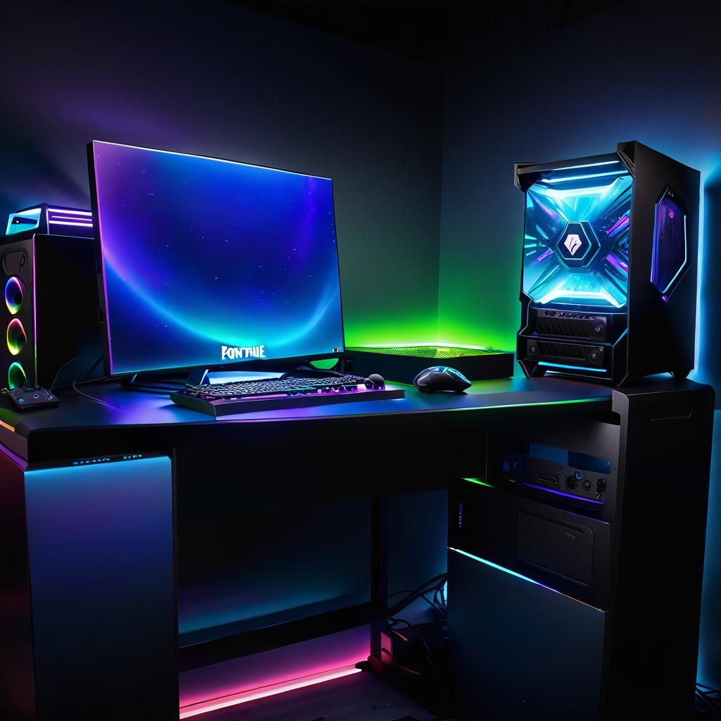 Game workstation with clean desk policy
