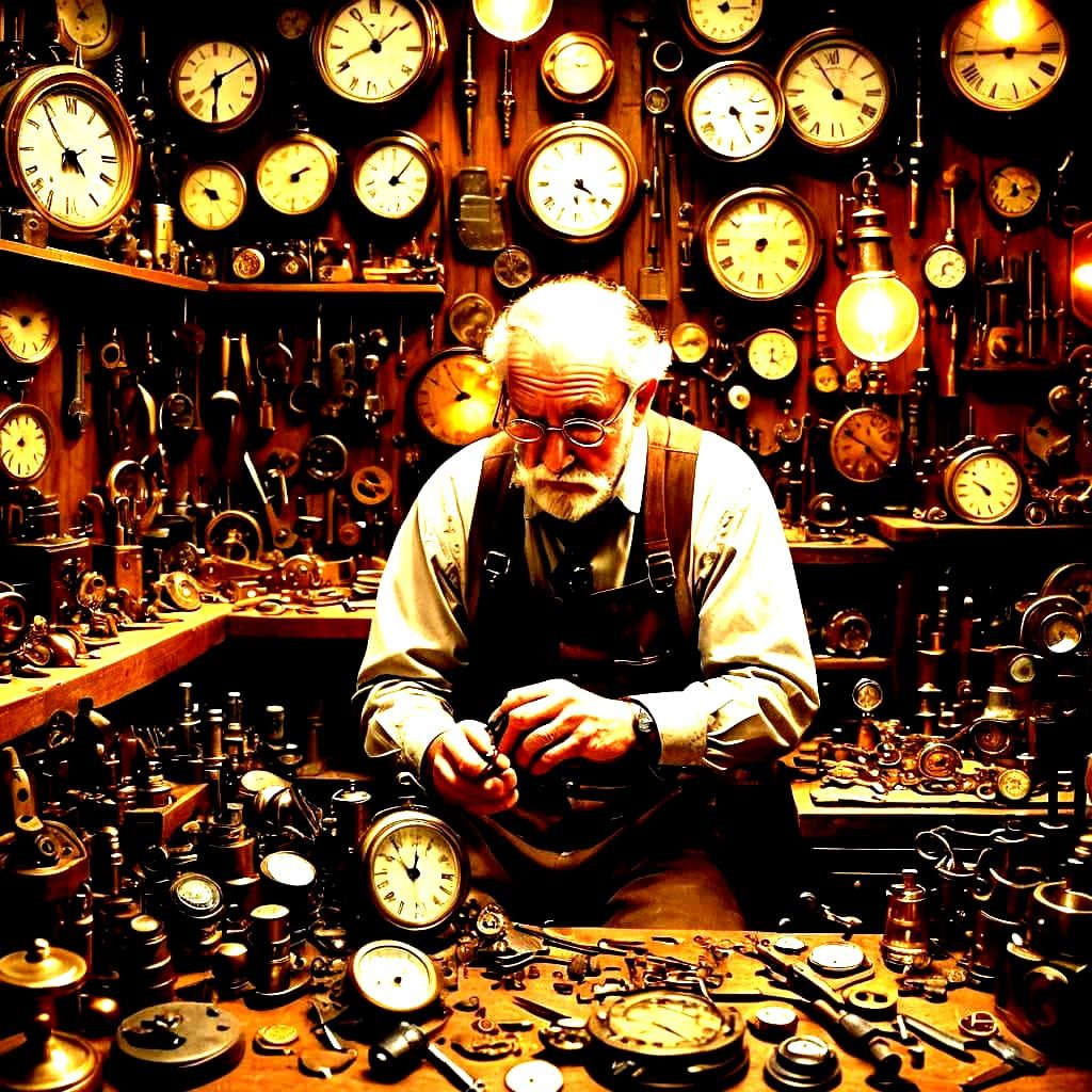 The Old Clock and Watch Maker's Workroom