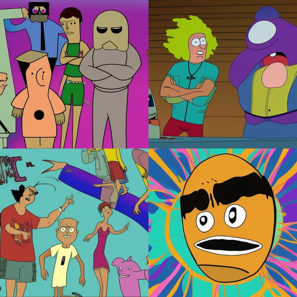 Adult Swim Cartoon Scene