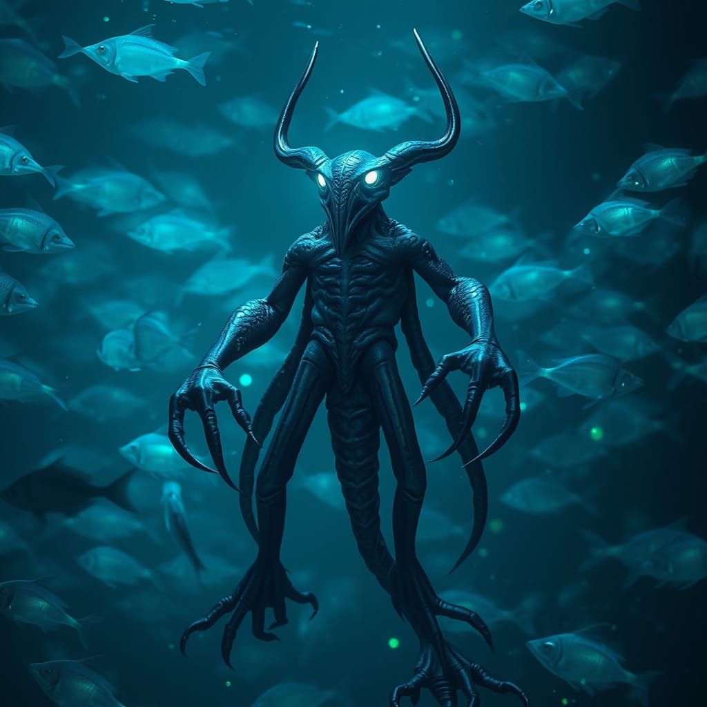 Majestic Triton Guardian of the Ocean Depths