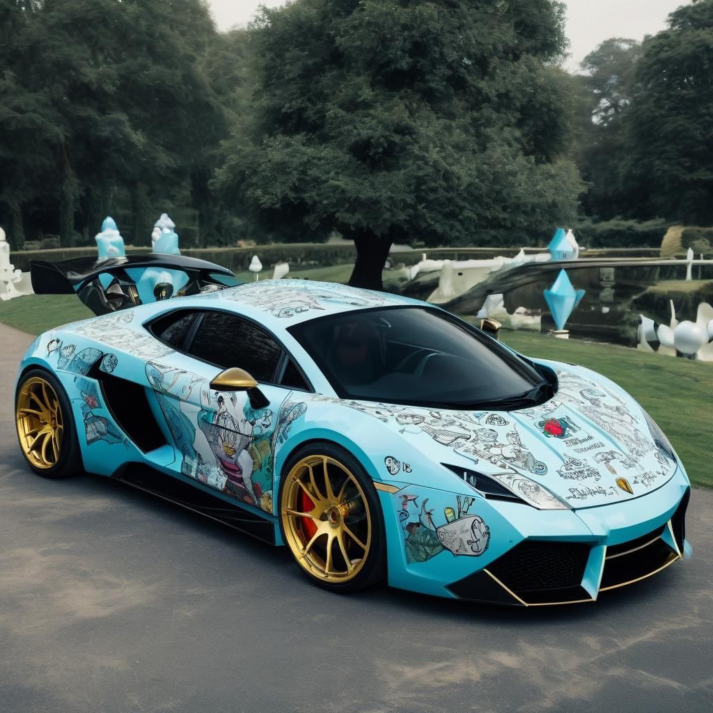 Alice in Wonderland Themed Supercar Concept