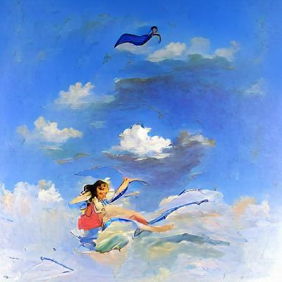 Vibrant Blue Sky Image