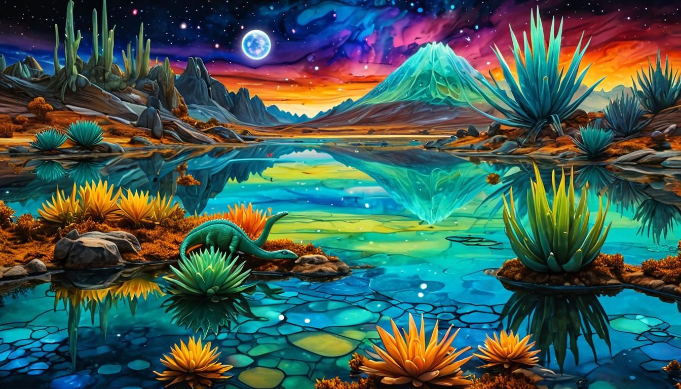 Alien flora and fauna  Ancient alien landscape