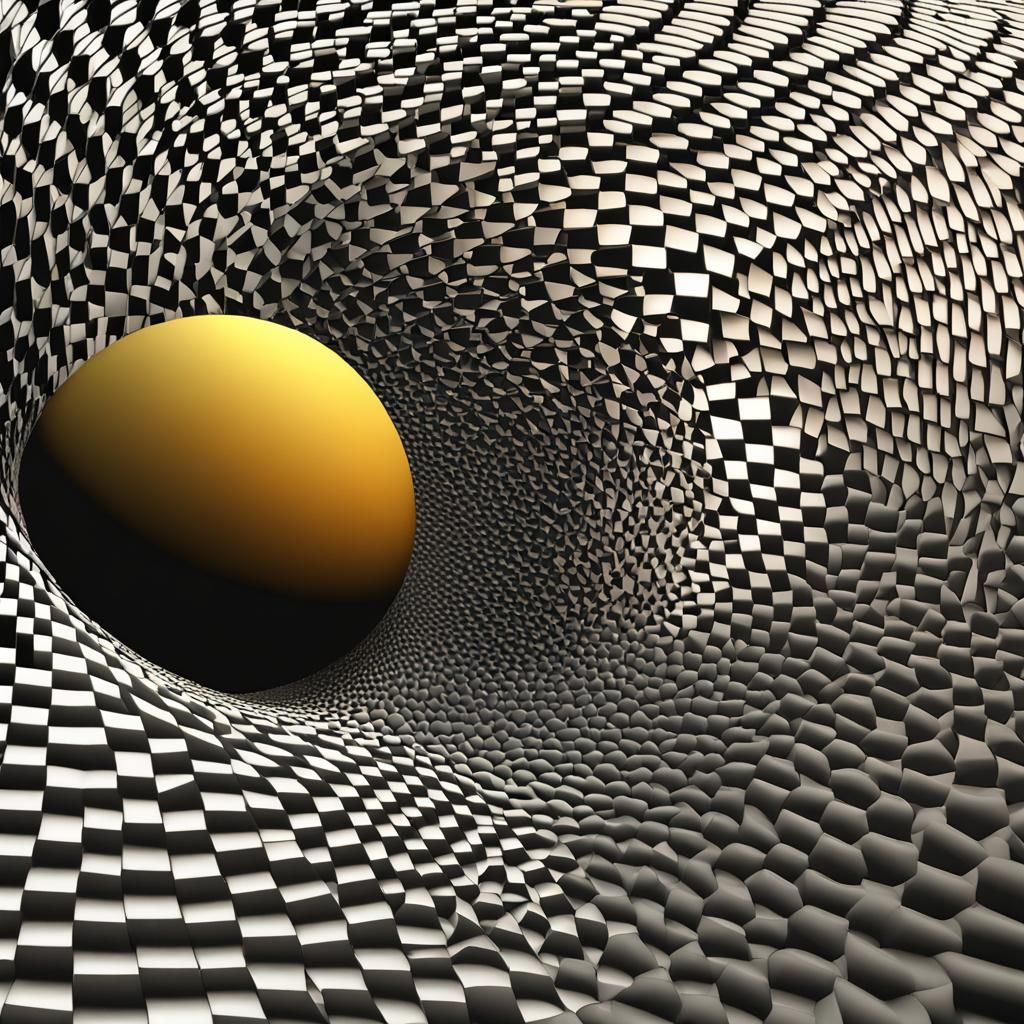 Staircase to the Moon with Hexagonal Tiling