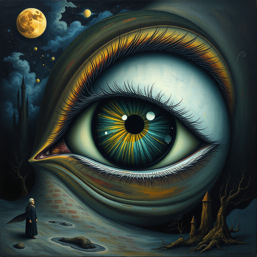 Surreal Eye in Dreamlike Surrealist Style