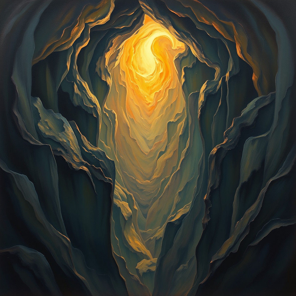 Existential Void: Oil Painting Inspired by James Gurney