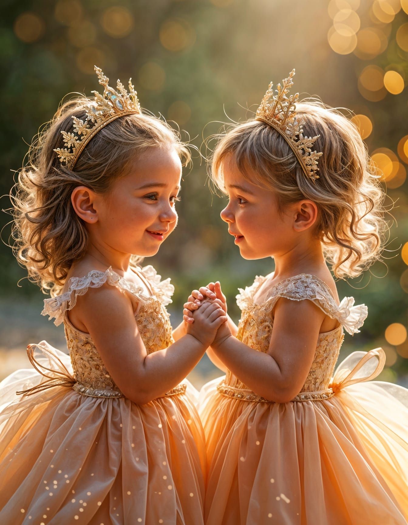 🏰👧👧Please give us names 👇 - Anna and Noa