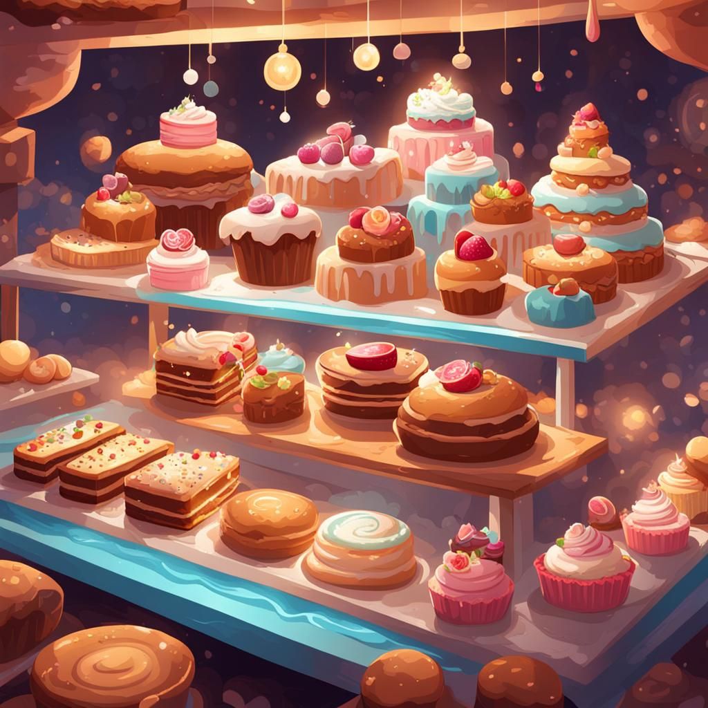 Dreamy Bakery with Dynamic Lighting, Splash Art