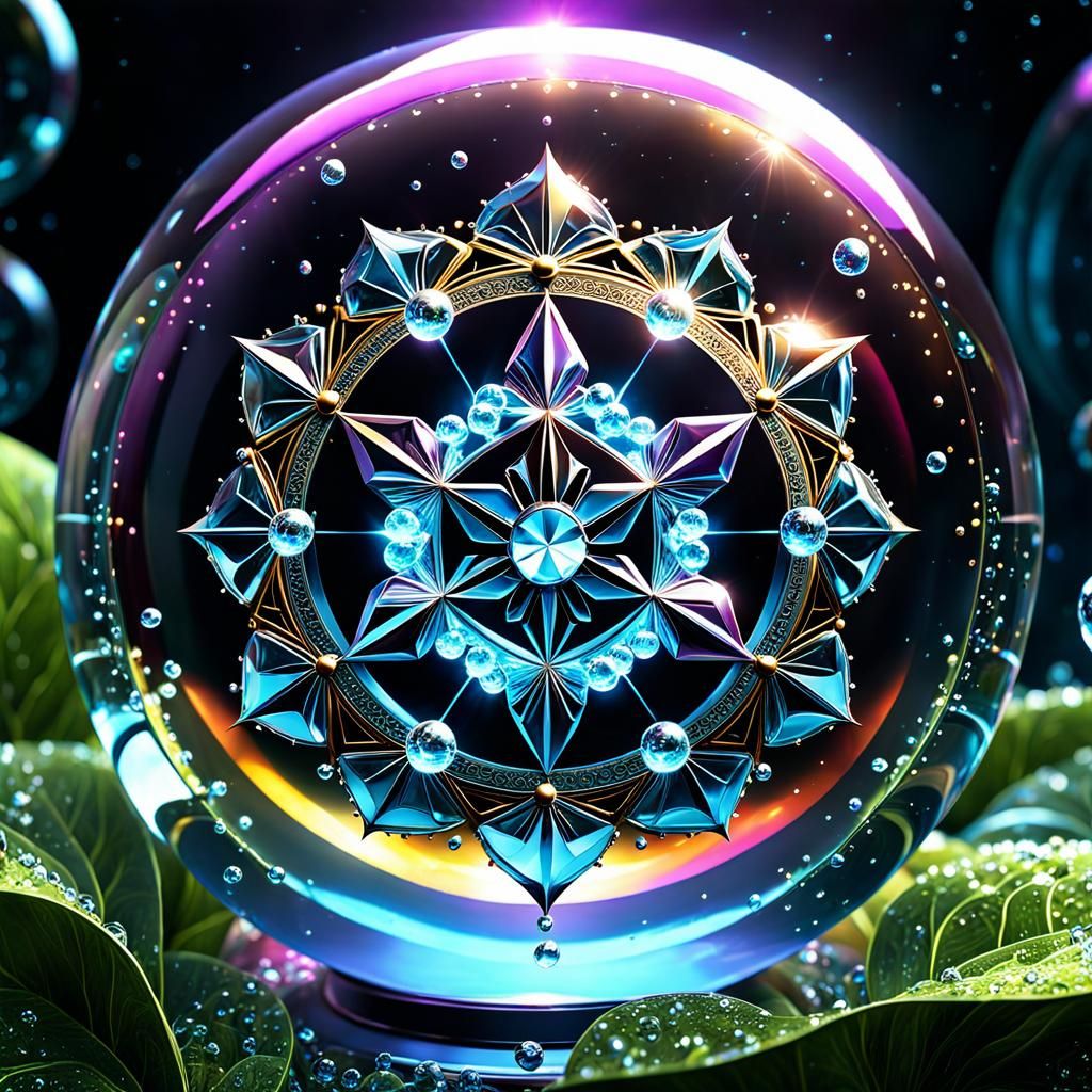 Glowing Sacred Geometry Mandala in Ultra HD