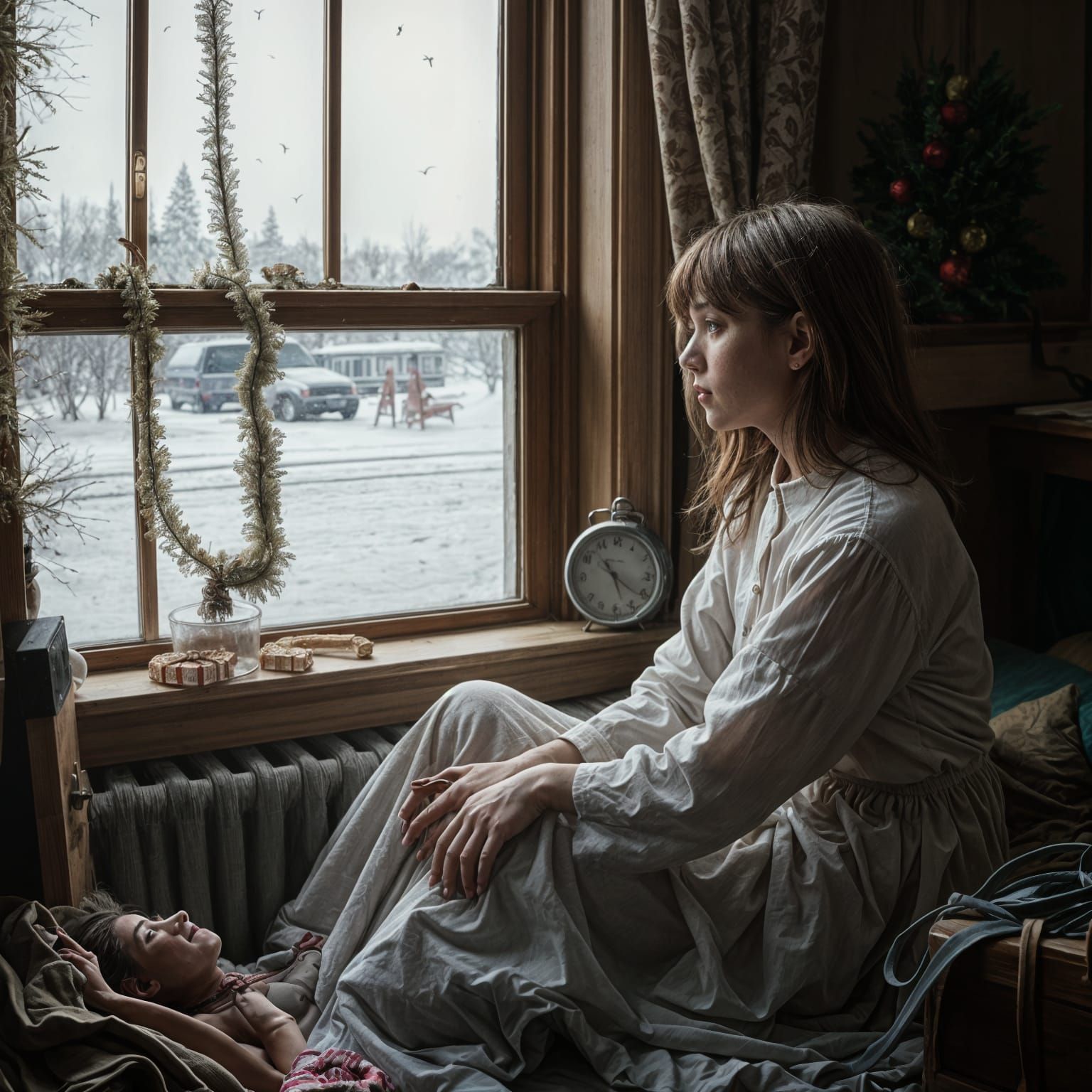 New Year's Reflections in Monochromatic Abstraction