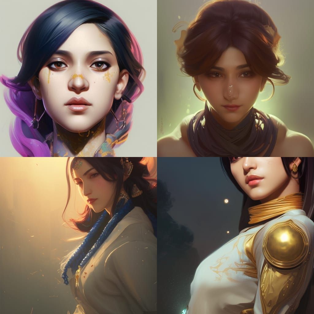 Nahida Portrait in Hyperdetailed Digital Art Style