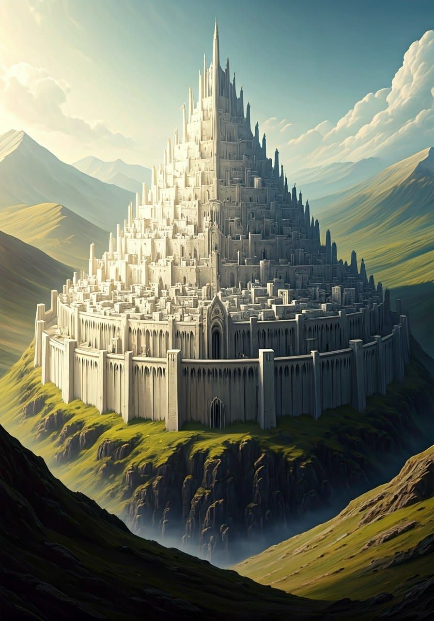 Majestic White City of Minas Tirith