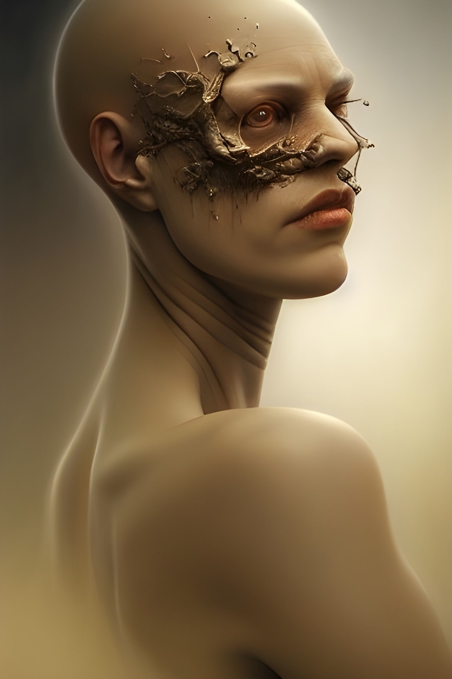 Surreal Torment in Dreamscape: Artstation Ultra Detail