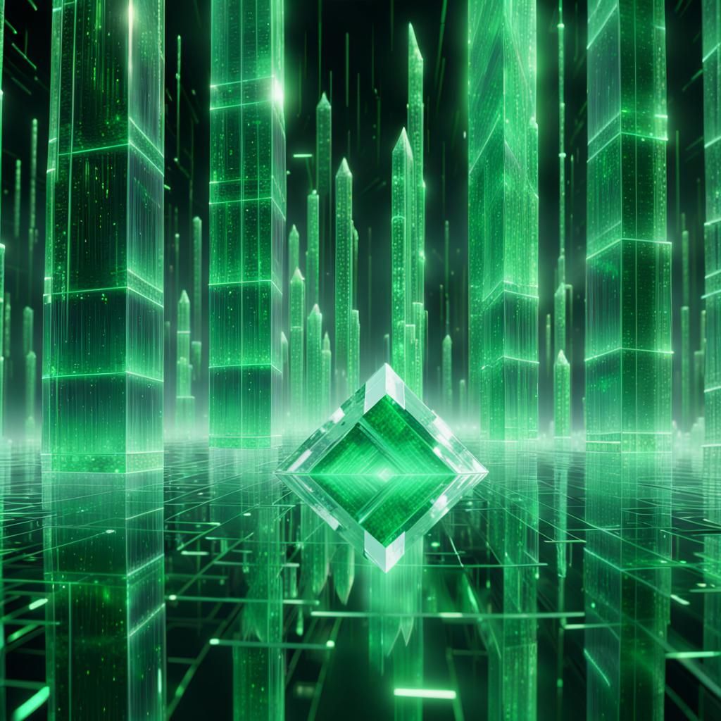 The Matrix: Crystal Clear Light Green Hologram