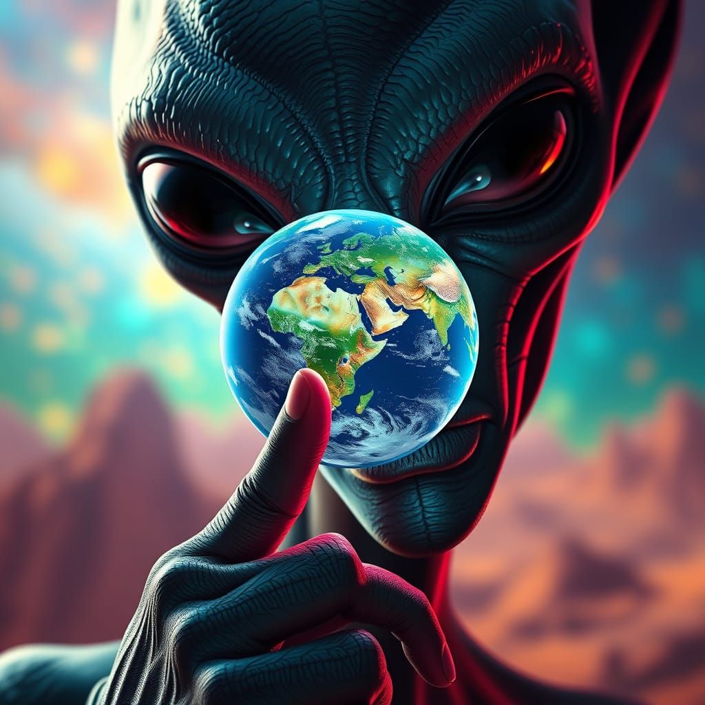 Earth Spinning: Hyperrealistic Portrait in Artgerm Style