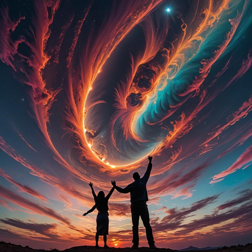 Solar Eclipse Creates Swirling Sky Colors