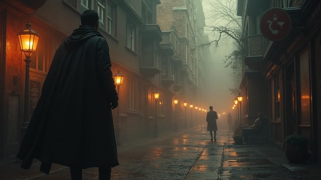 Emotive Cyberpunk Scene in Gibson Style