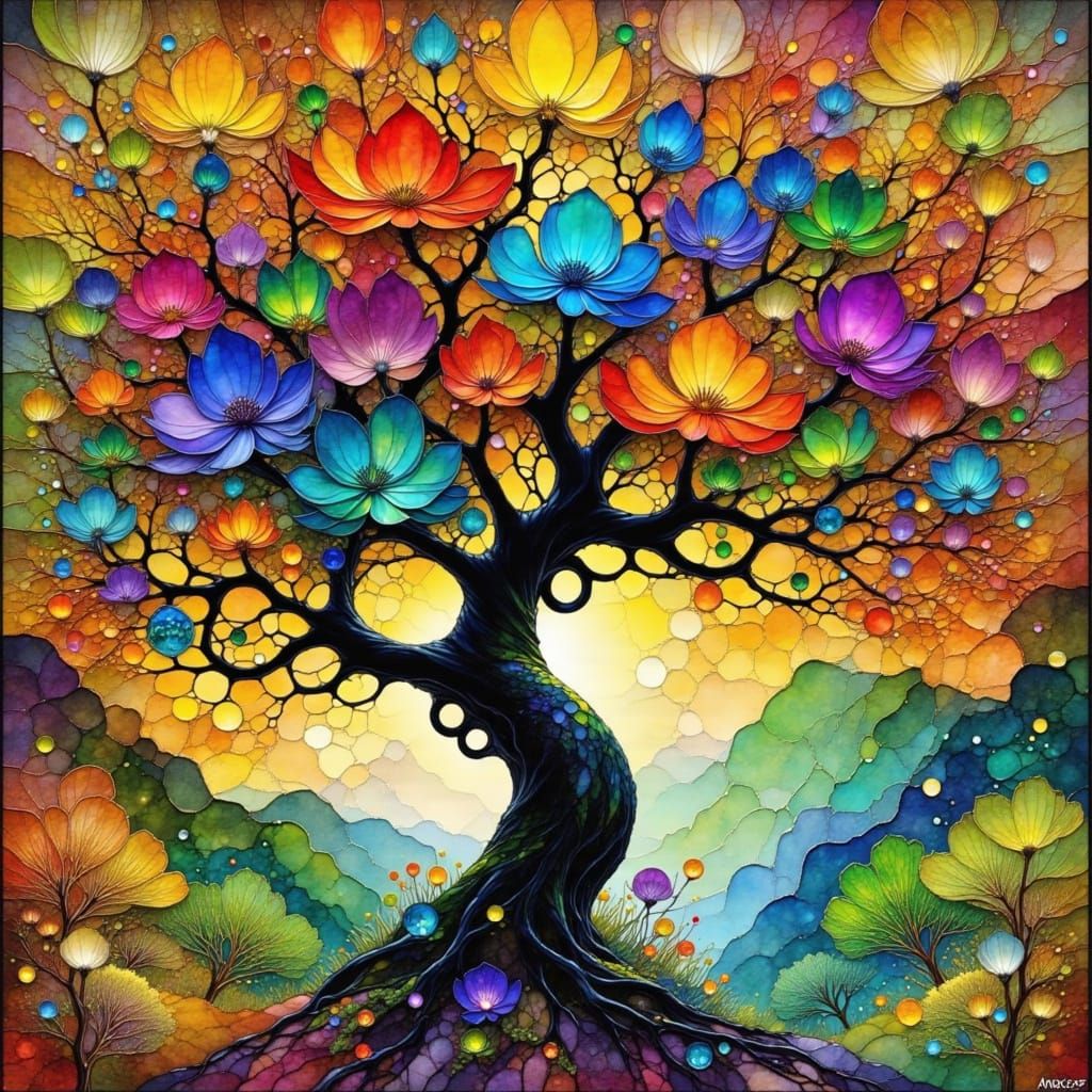 AI Generated Image - Abstract and Realistic Elements