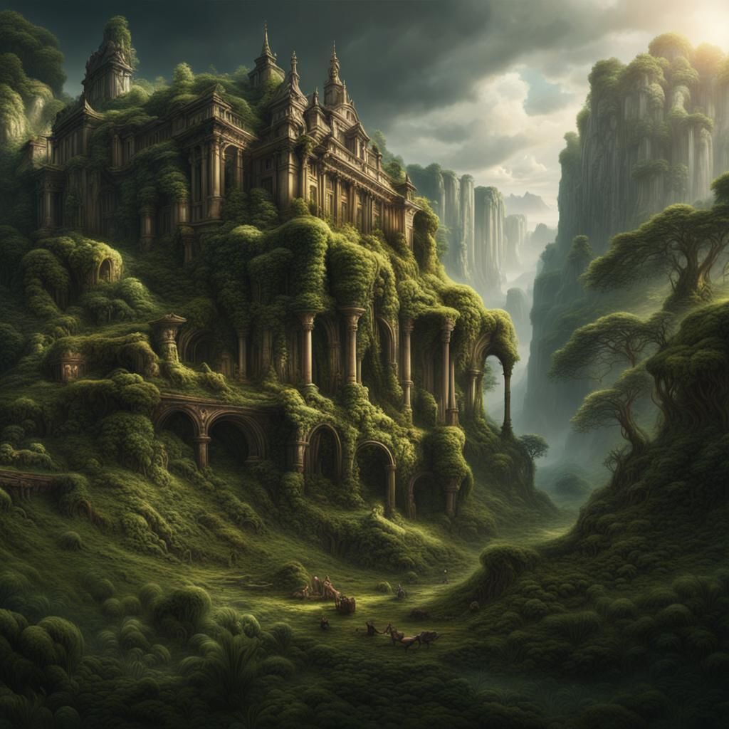 Nature Reclaims Civilization: Digital Matte Painting