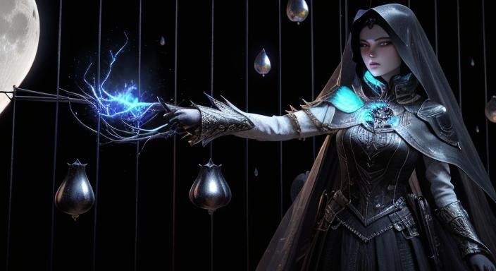 Mystical Figure in Dark Fantasy Realm