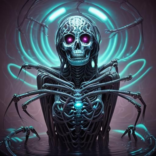 Glass Woman Statue in Milk Bath: Surrealist Dreamscape