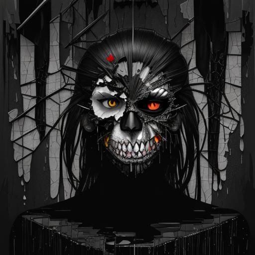 Fragmented Male Face: Surreal Digital Collage