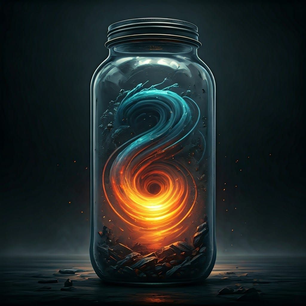 Hurricane in a Jar: Detailed Matte Painting