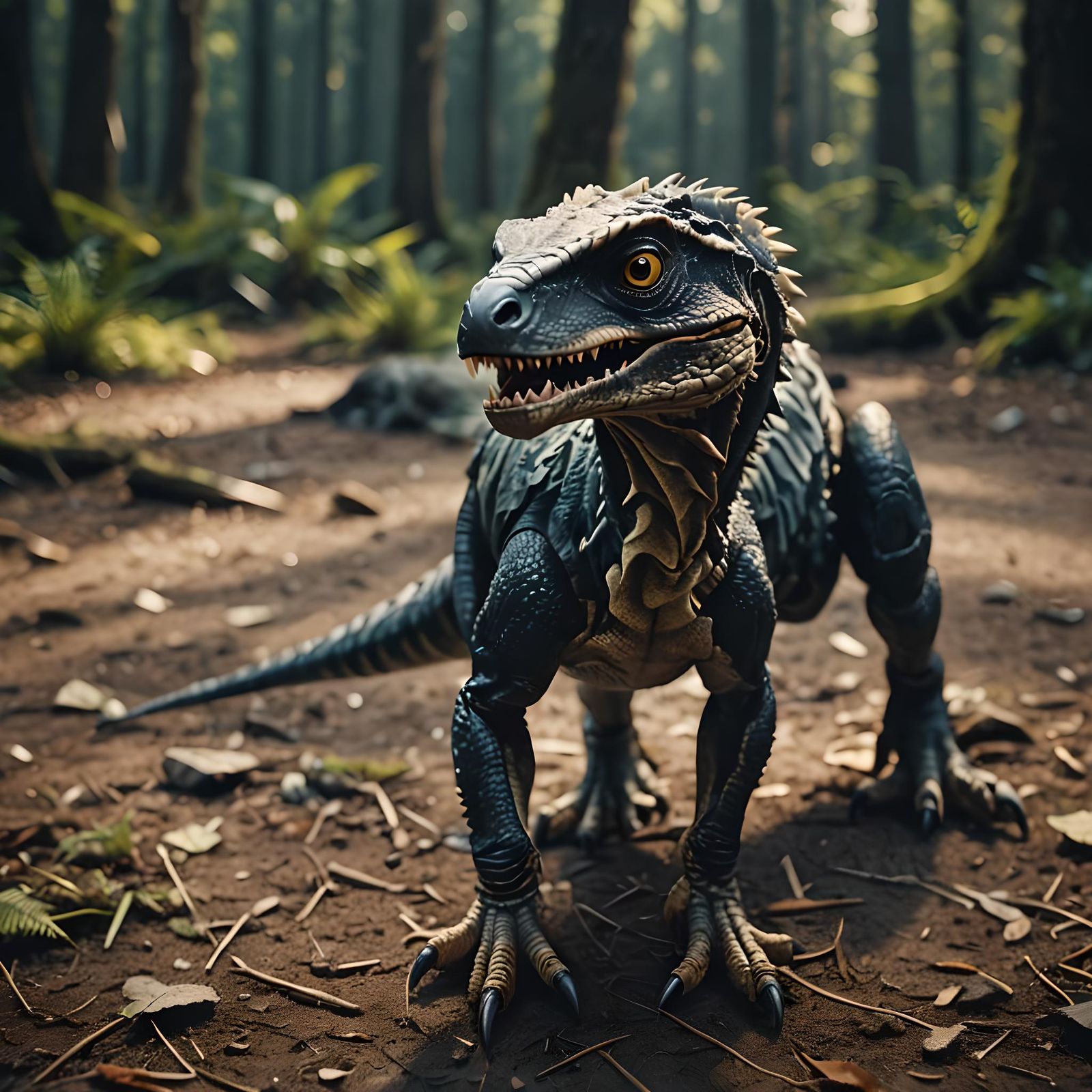 Adorable Pet Captured in Cinematic Film Still