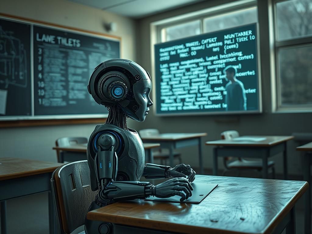 Robotic Child in Liminal Classroom: Digital Surrealism