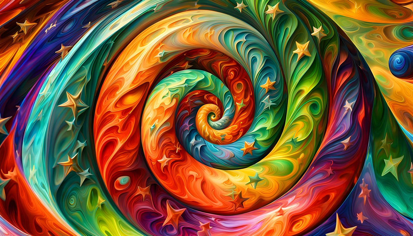 Vibrant Iridescent Star-Cluster Formation in Cosmic Oil Pain...