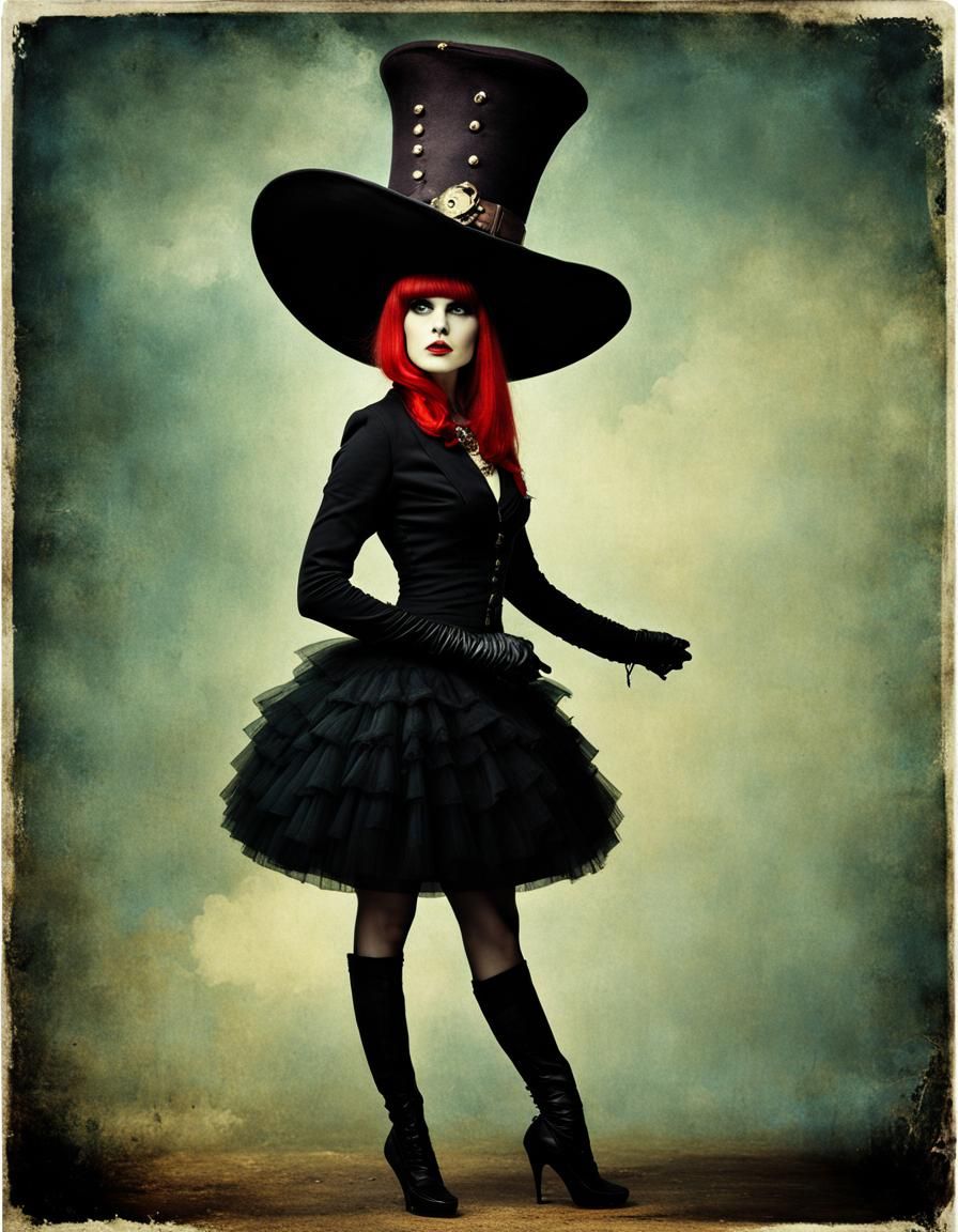 Punk Phantom in Retro Photo Art Style