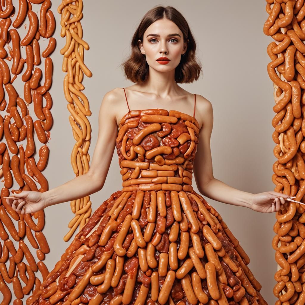 Woman's Sausage Dress Portrait