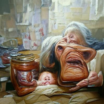 Realist Oil Painting of a Person