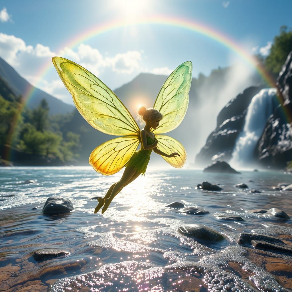 Enchanted Fairy in Ethereal Landscape