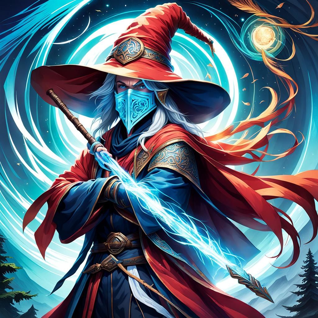 Magical Wizards Weaving Spells in a Fantasy World