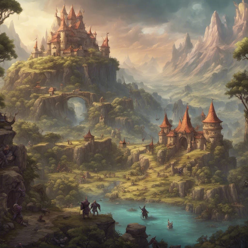 Fantasy Adventure: Heroes Clash with Goblins