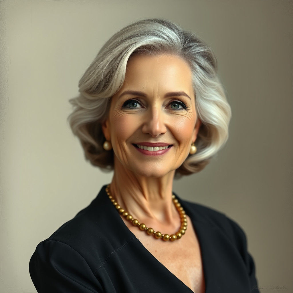 Elegant Woman Portrait in Classic Style