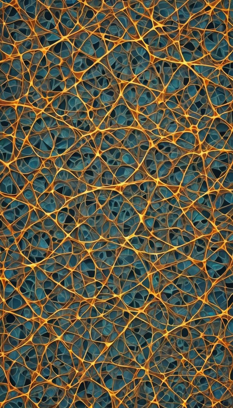 Glowing Thoughts in Escher Tessellation Style